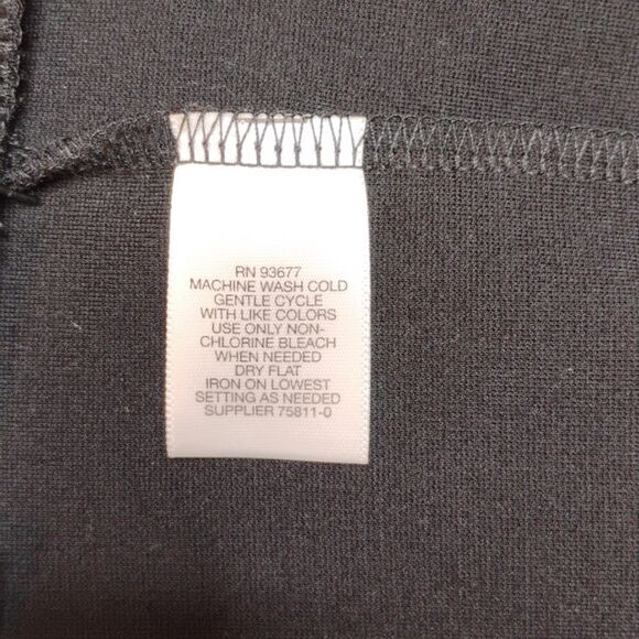 Liz Claiborne Black Zippered Jacket and Pants Set size LP NWT - Picture 9 of 13